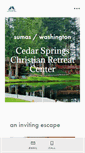 Mobile Screenshot of cedarspringscrc.org